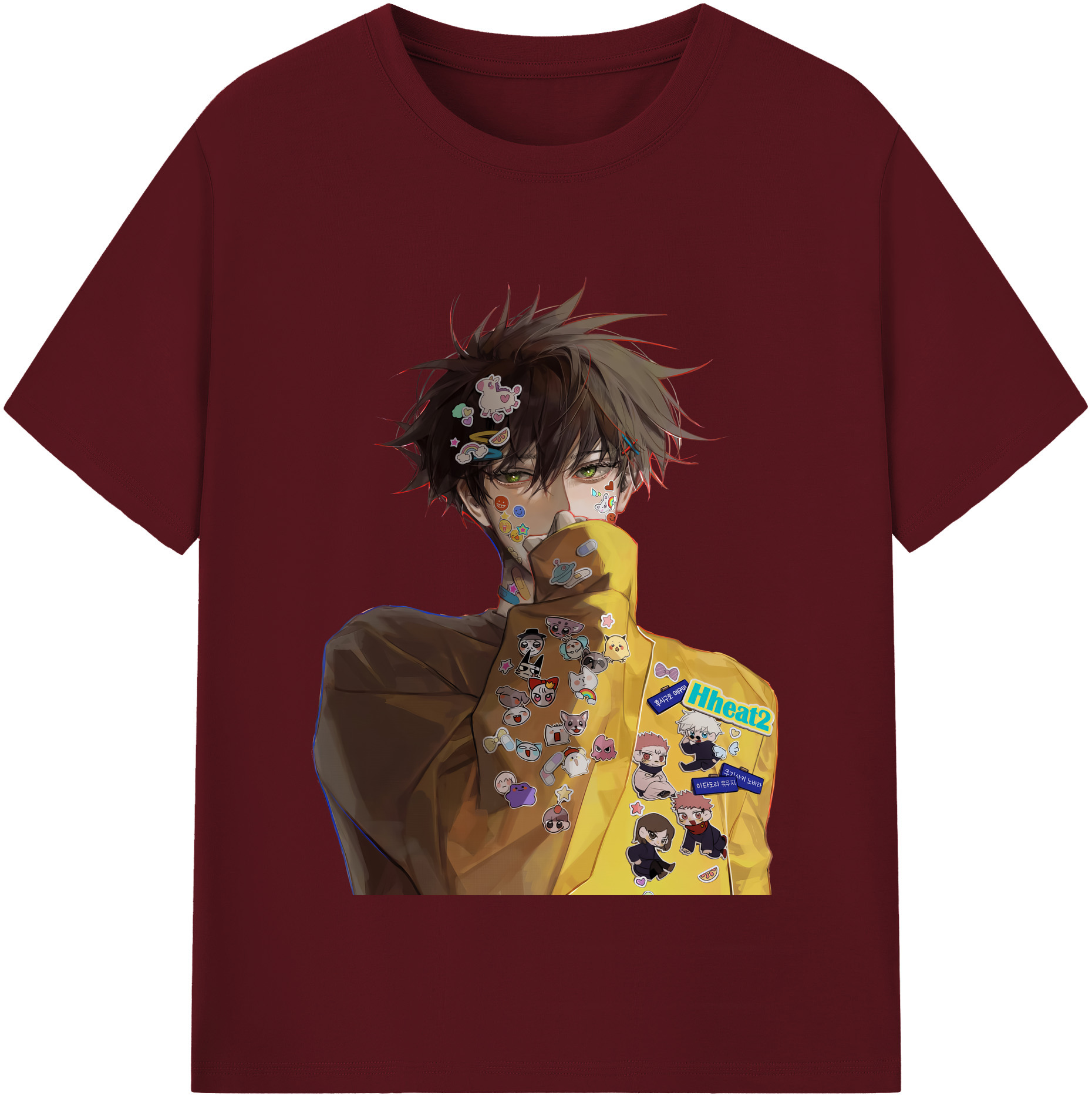 （画像用） 呪術廻戦 Jujutsu Kaisen 綿100％半袖Tシャツ（フロントプリント）